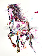 Pink horse